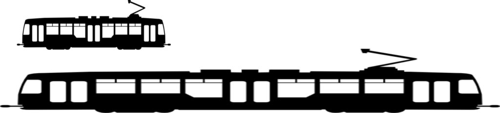 Größenvergleich RTW vs. Strassenbahn